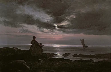 Madre e figlio vicino al mare, 1840